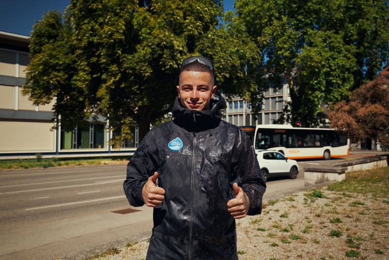 Leo Gantenbein im SoloCleaner-Einsatz